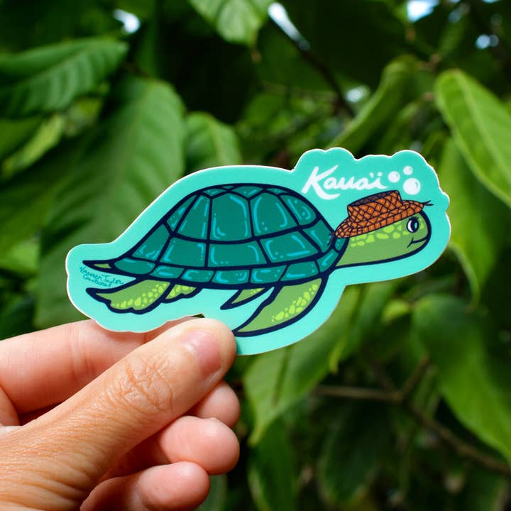 Lauren Taylor Creations - Wholesale Sticker - KAUAI SEA TURTLE STICKER - SMALL