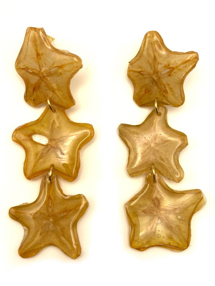 Twinkle Trio - Stjärnfrukt - Örhängen för wholesale av Liliana Salazar