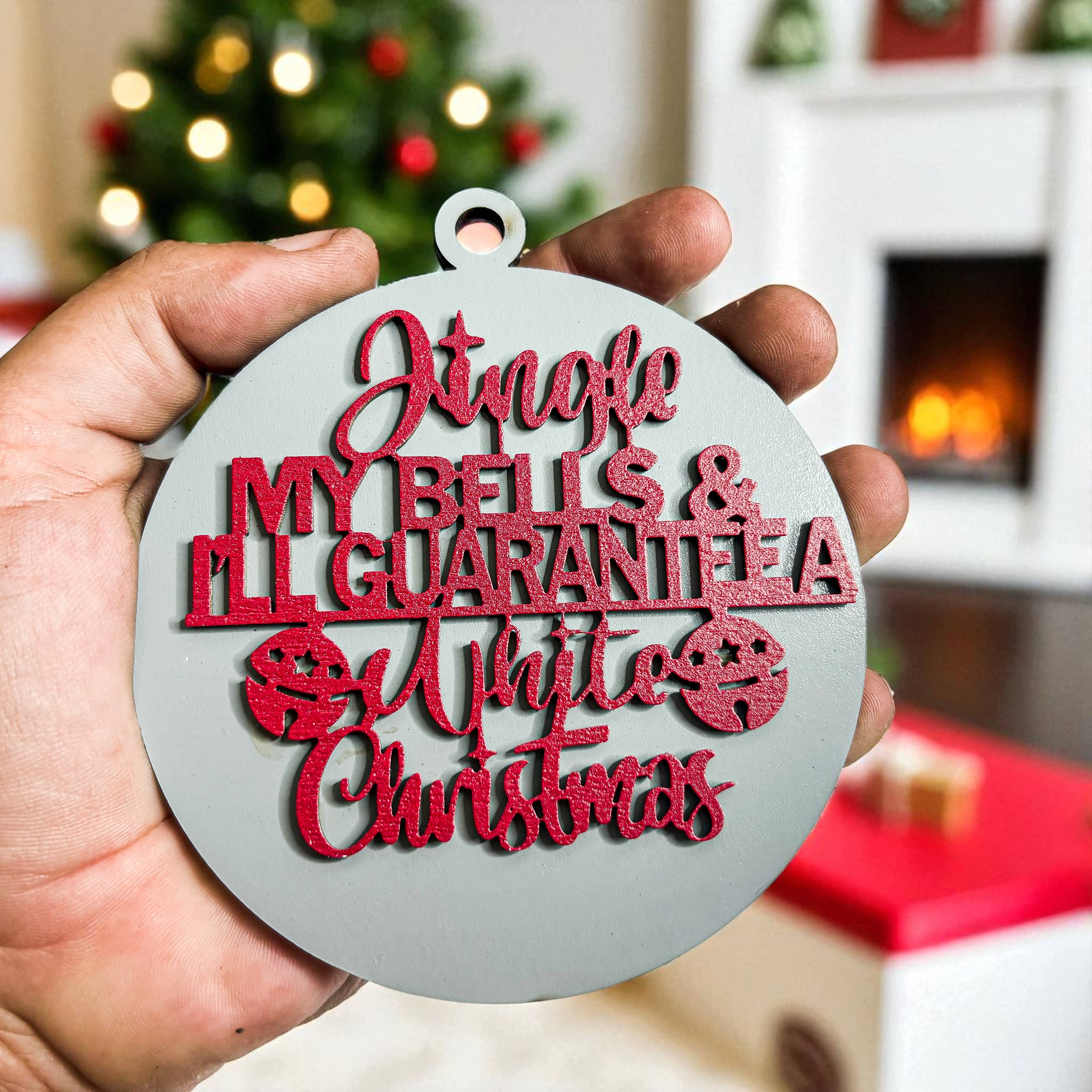 Gia Roma - Wholesale Ornament - Hanging Christmas Decor + Handmade Wooden Ornament Funny109