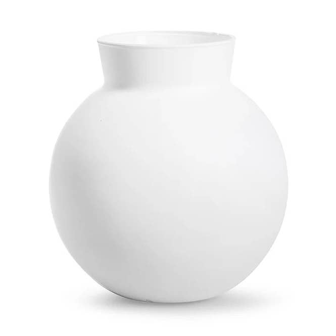 Eco våge med krage 'hooper' mat hvid h19 d19 cm for engroshandel hos Growing Concepts