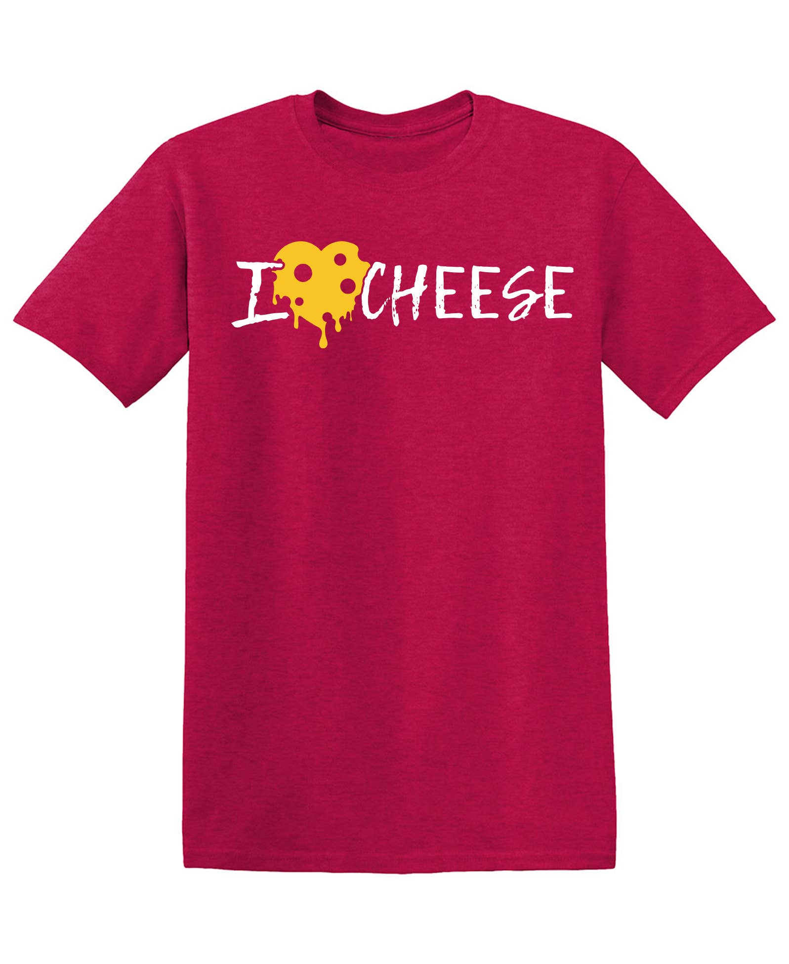 Feelin Good Tees - Wholesale Screen Printed T-Shirt - Unisex - I Heart Cheese18