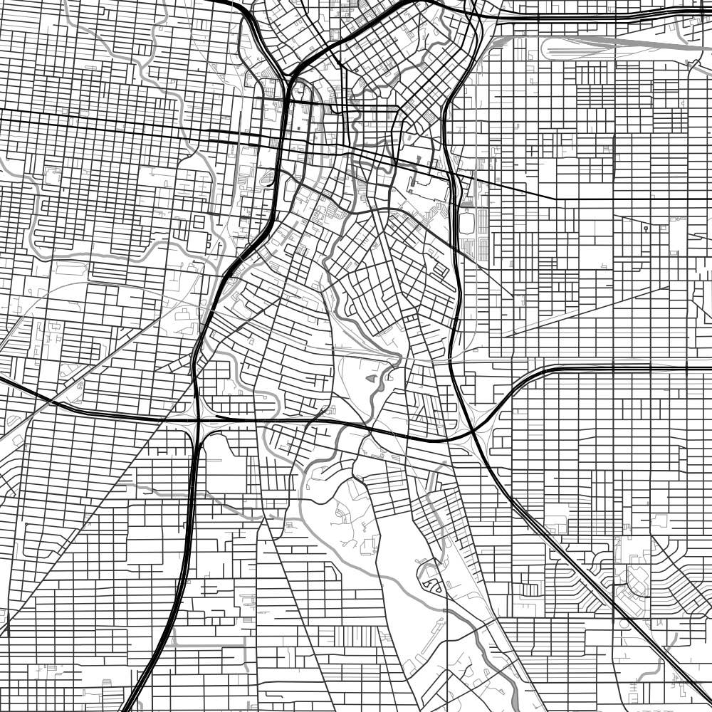 JACE.design - Wholesale Art Print - San Antonio TX Map Print Classic4