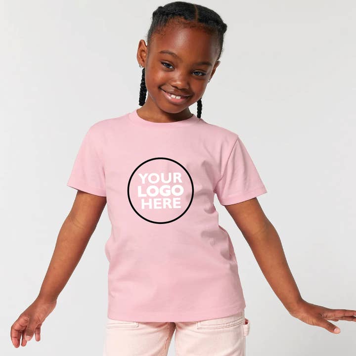 Anpassad barn T-shirt | Din logotyp T-shirt | Ekologisk T-shirt för wholesale av Lovetree Design