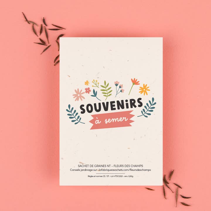 La Fabrique à Sachets – wholesale Frön – Så Souvenirer - Wildflower Seed Bag0