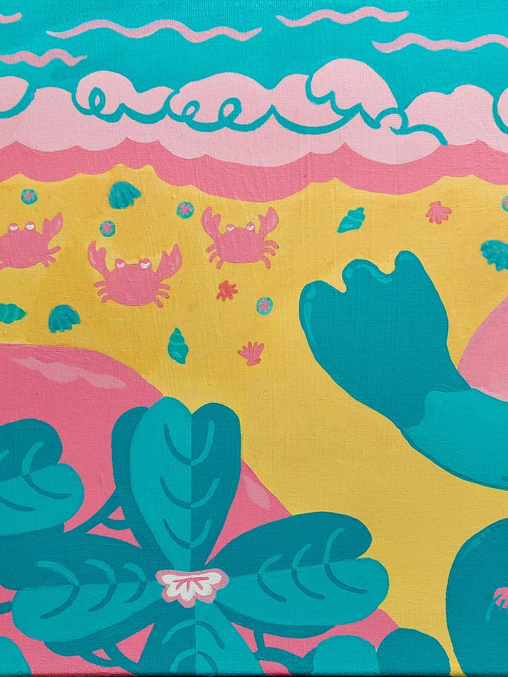 Social Distance Print for wholesale by B. Miyo Art