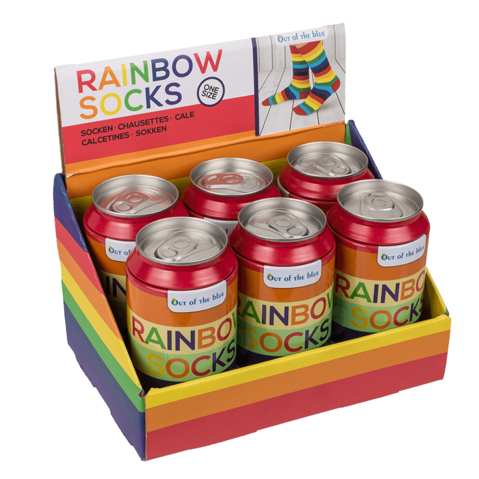 Out of the blue KG - Wholesale Socks - Unisex - Socks, Rainbow, one size, 80% cotton,3