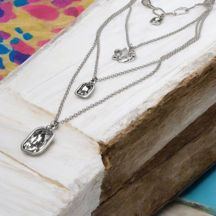 The Ancient Bazaar Jewelry & Accessories - Wholesale Bib Necklace - Item # 1611-12 - Pewter Necklace 4