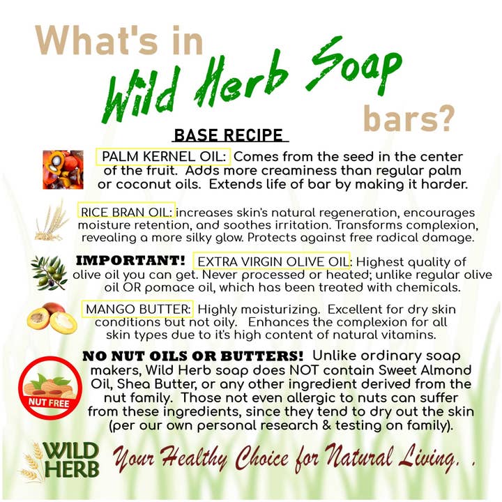 Wild Herb Soap Co - Wholesale Bar Soap - Wild Honey Citrus Natural Organic Soap Bar