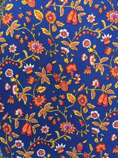 Mehera Shaw - Wholesale Tablecloth - Tablecloth in Organic Cotton -Tanvi Blue Hand Printed -Lg2