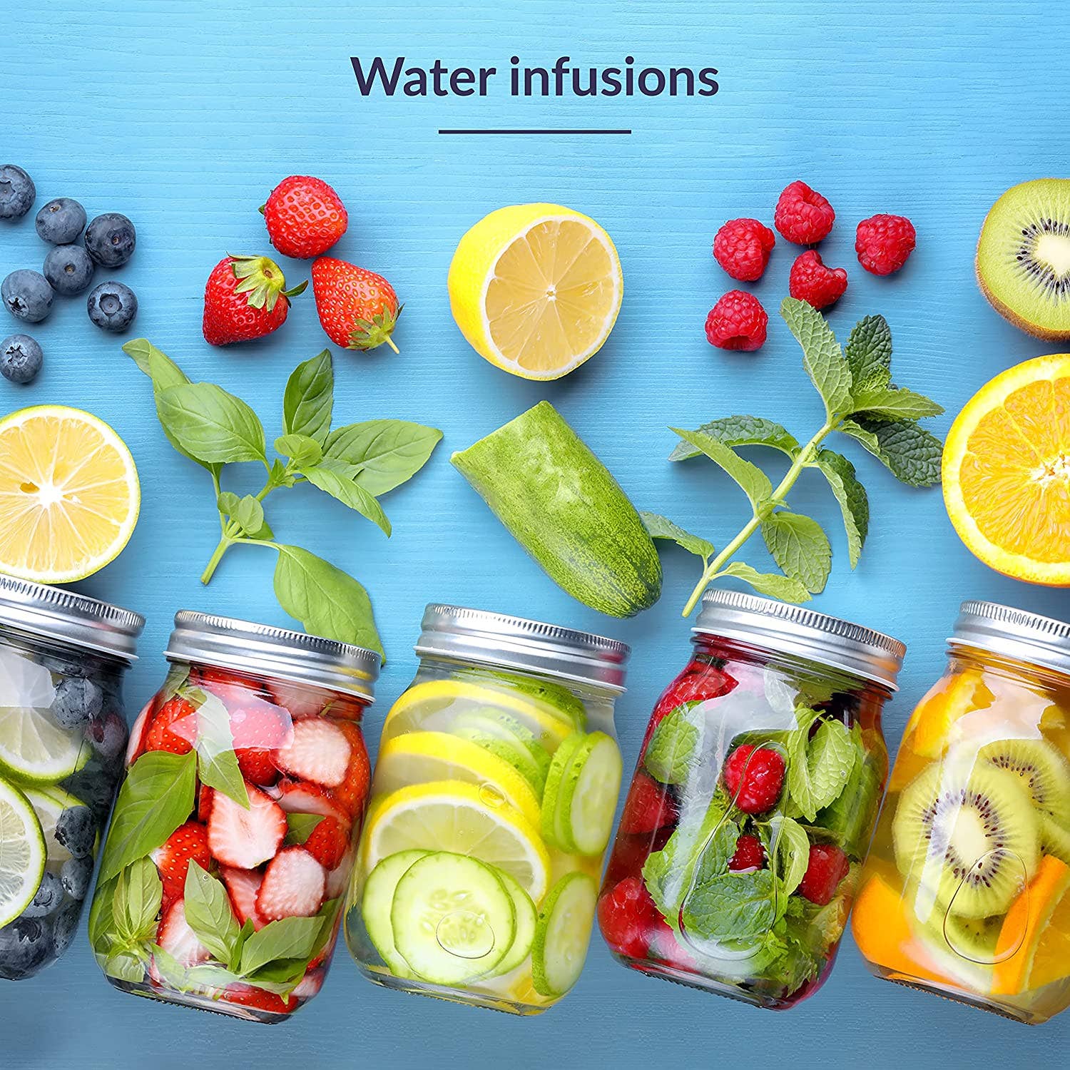 Jara Trading – wholesale Jar – Mason Airtight Glass Preserving Jars With Lids (6 x 490ml)3