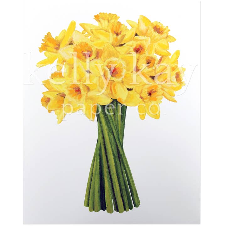 Art Print | Påskeliljer for engroshandel hos Kelly Kay Paper Co.
