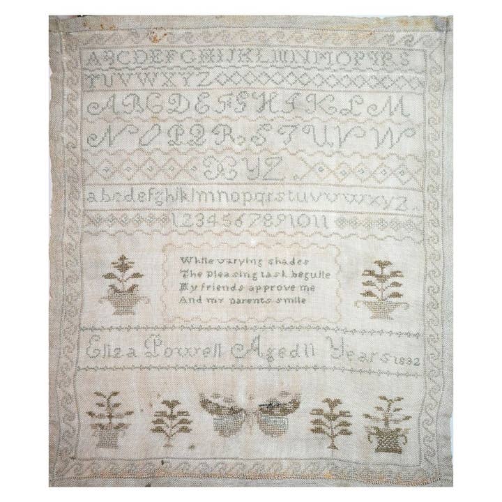 The Wishing Thorn - Wholesale Embroidery/Cross Stitch Supplies - Eliza Paowell Sampler Cross Stitch Pattern - Printed Chart1