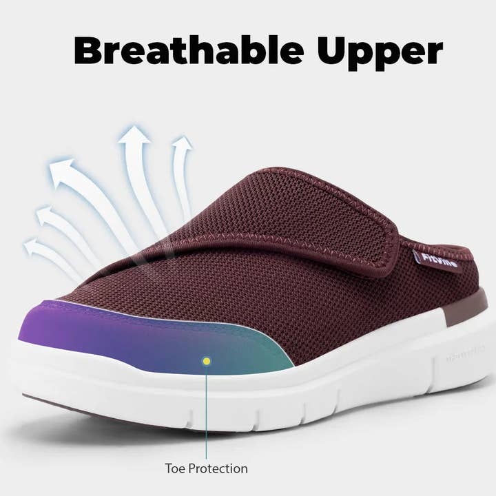 FitVille - Vente Chaussons – femme - Pantoufles FitVille EasyTop pour femmes diabétiques V511