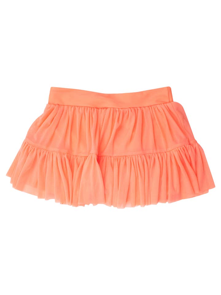 Orange Girls Coral Active Tulle Skort for wholesale on Faire