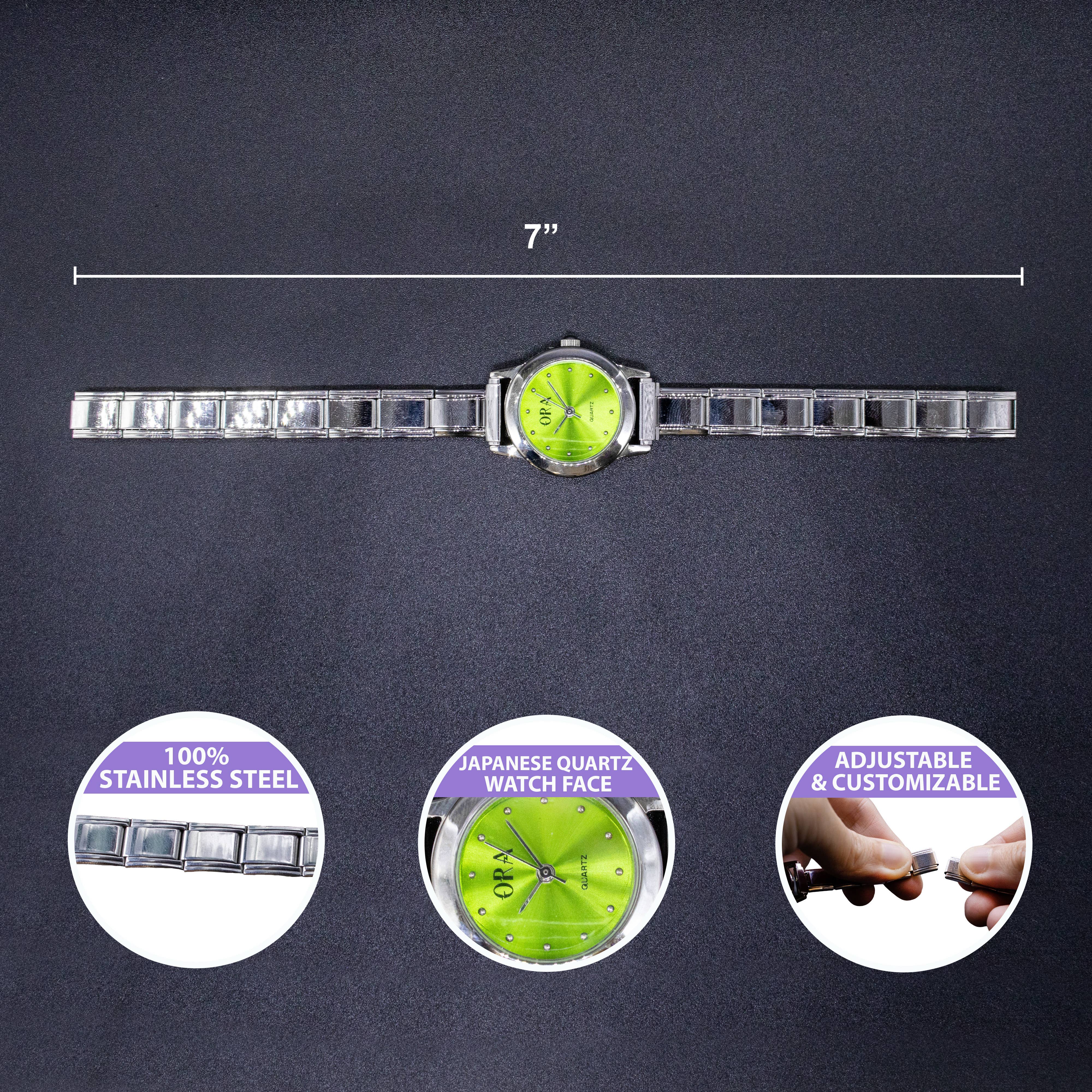 Natalia - Wholesale Wrist Watch - Women's - Italian Charm Link Watch (Analog)33