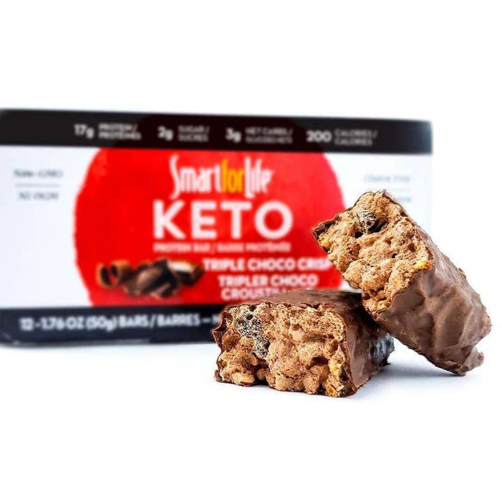 Smart For Life - Wholesale Snack Bar - Smart for Life Keto Triple Chocolate Protein Bar 12 Ct