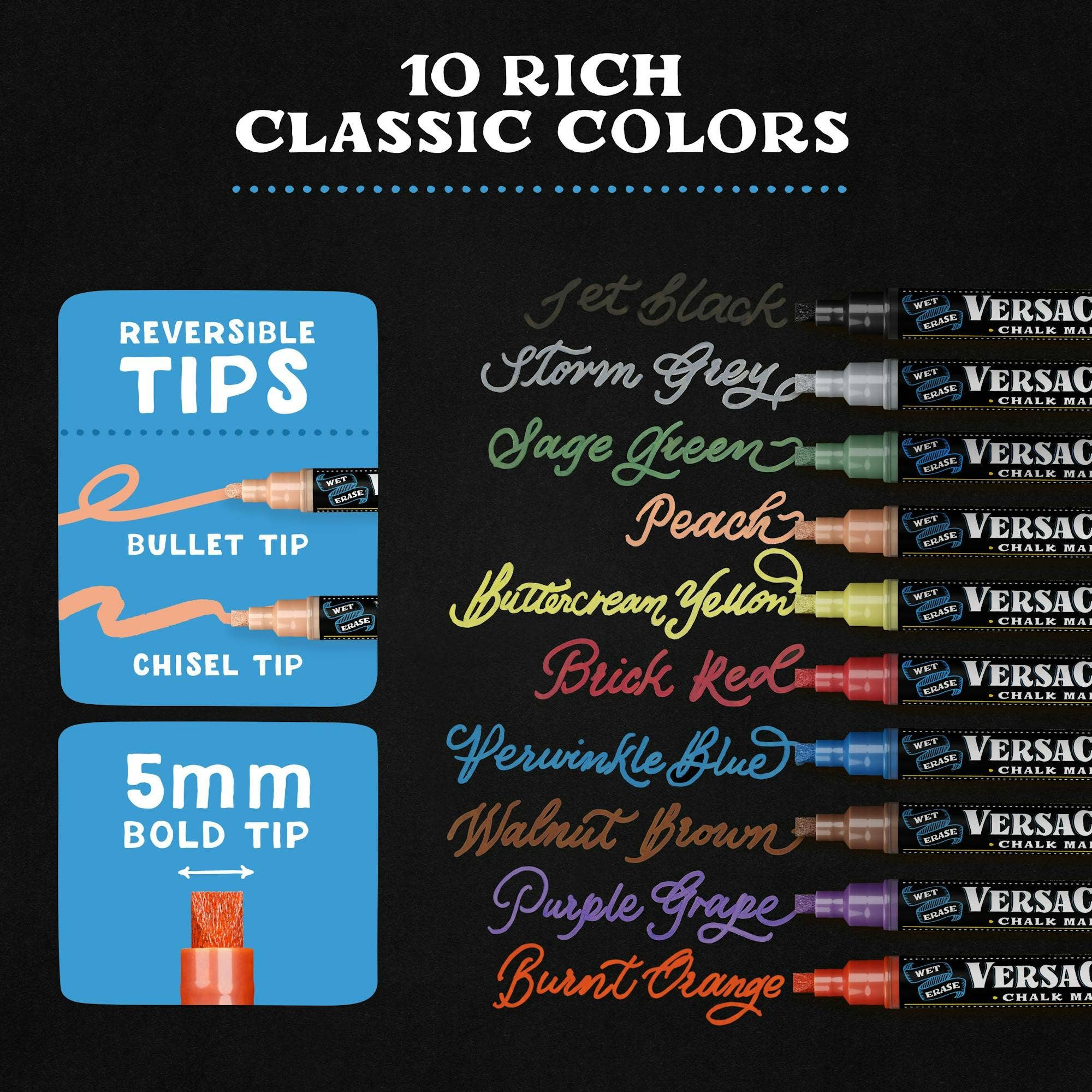 VersaChalk - Vendita all'ingrosso Pennarelli - Pennarelli classici a gesso liquido14