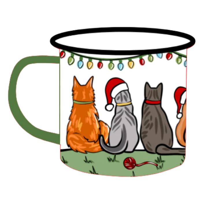 Merry Cat-Mas Mug for wholesale by Glory Haus