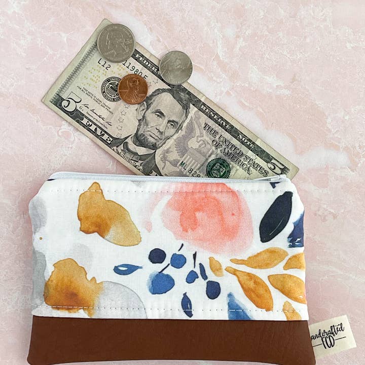 Portamonete in acquerello bianco per la vendita all'ingrosso da parte di Handcrafted FCD