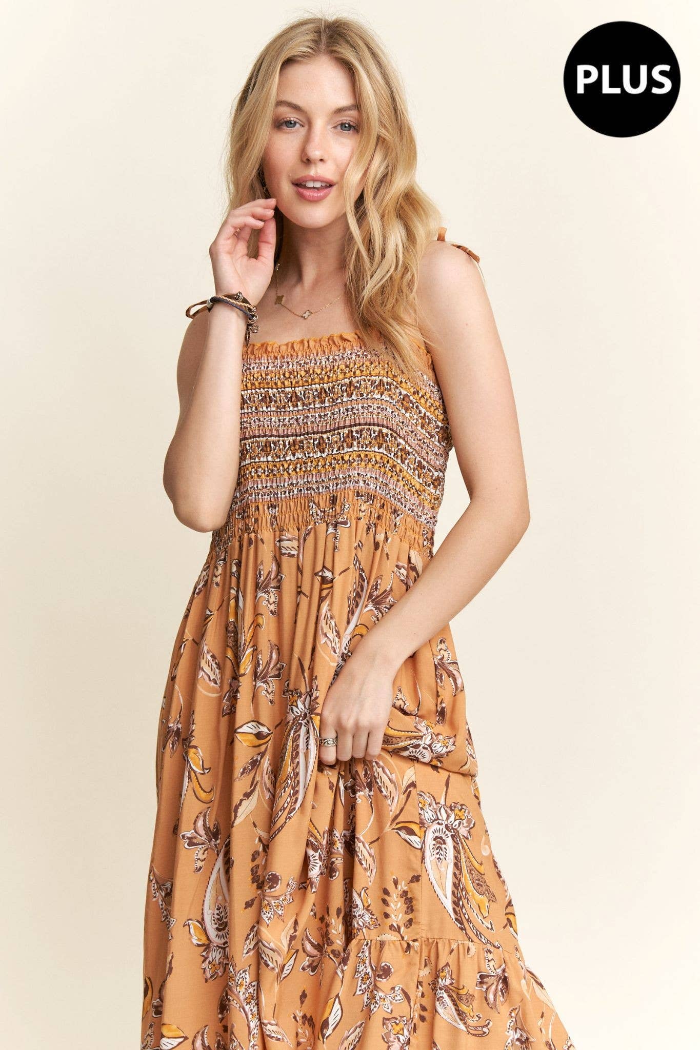 ADORA LA - Wholesale Dress - Women's - D7501MMX - TIE SHOULDER MAXI DRESS14