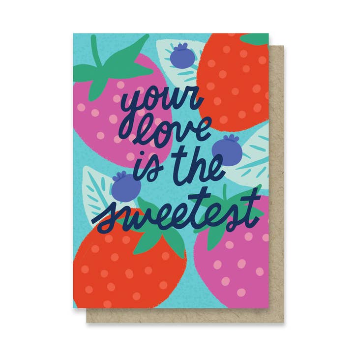 Your Love is the Sweetest Mini Card for wholesale by Paper Parasol Press