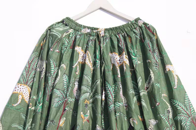 GYPSY STUDIO - Wholesale Skirt - Women's - Handmade Floral Boho Maxi Cotton Skirt Beach Wear 1