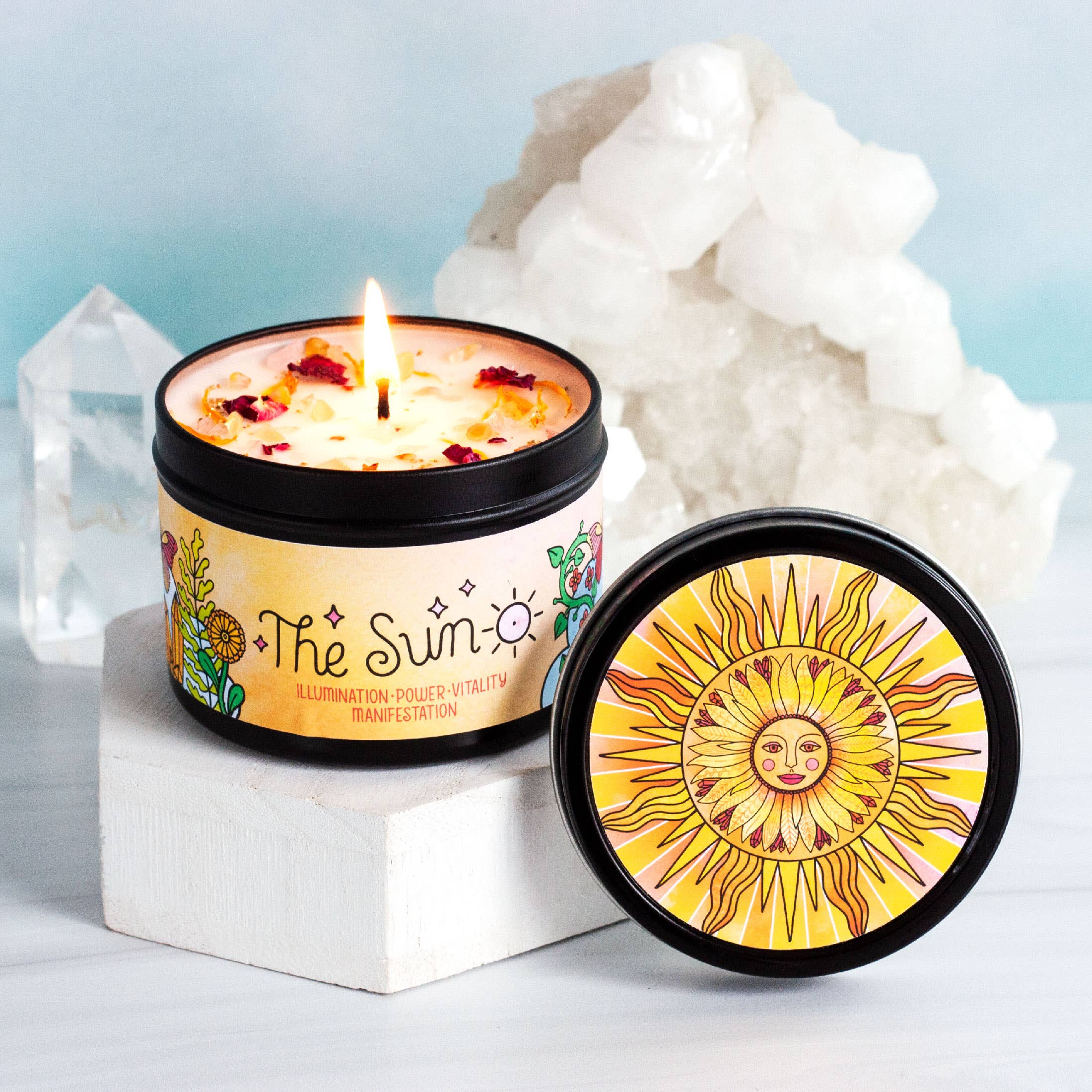 Rachel Beyer - Wholesale Travel Candles - The Sun Aromatherapy Soy Candle - Orange Floral3