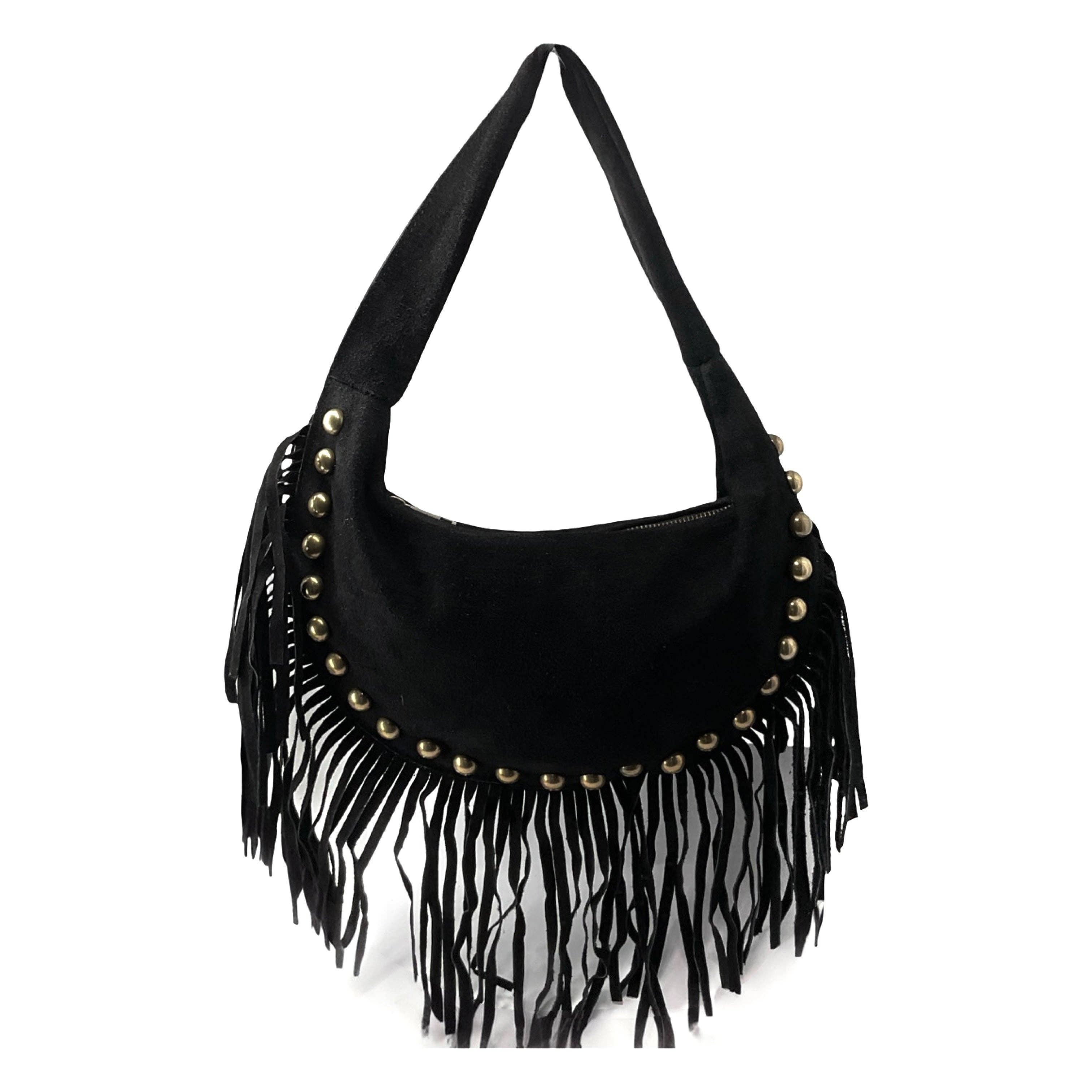 Louisa lee - Wholesale Shoulder Bag - Women's - ROCK SMALL SUEDE LEATHER SHOULDER BAG3