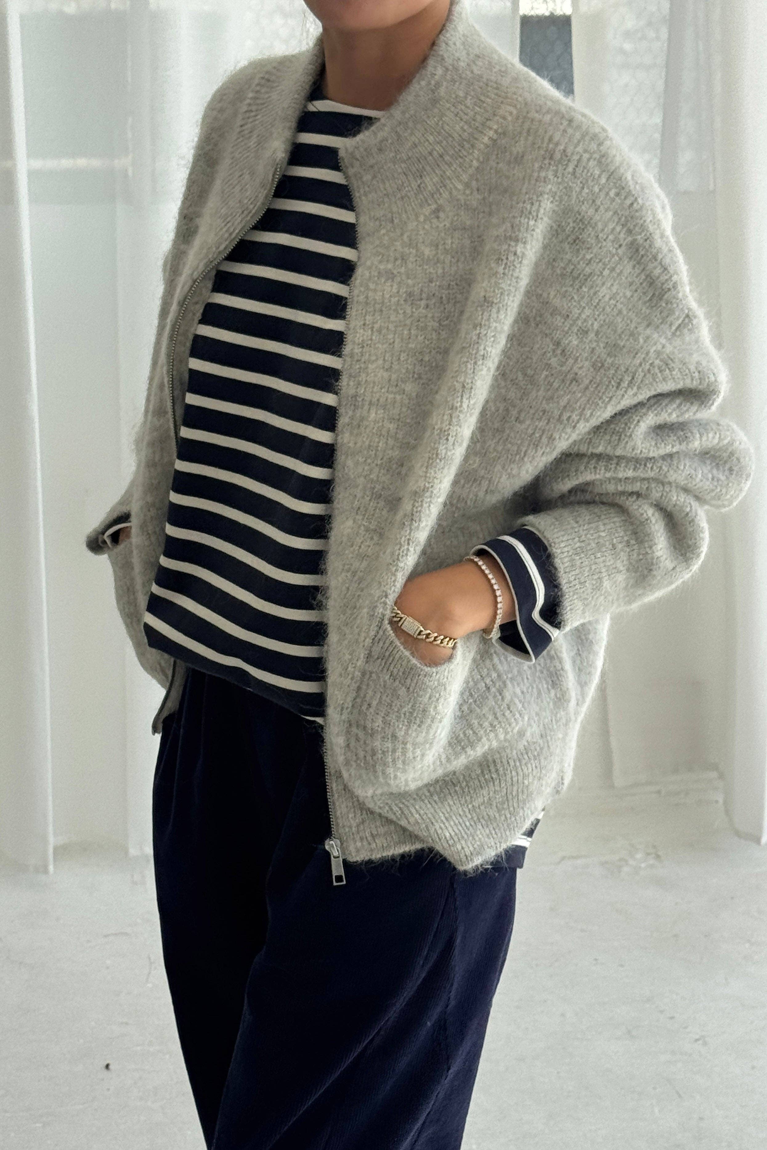 Le Bon Shoppe - Wholesale Jacket - Women's - Alpaca Zip Front Jacket - (2XS/S - 2M/L)9