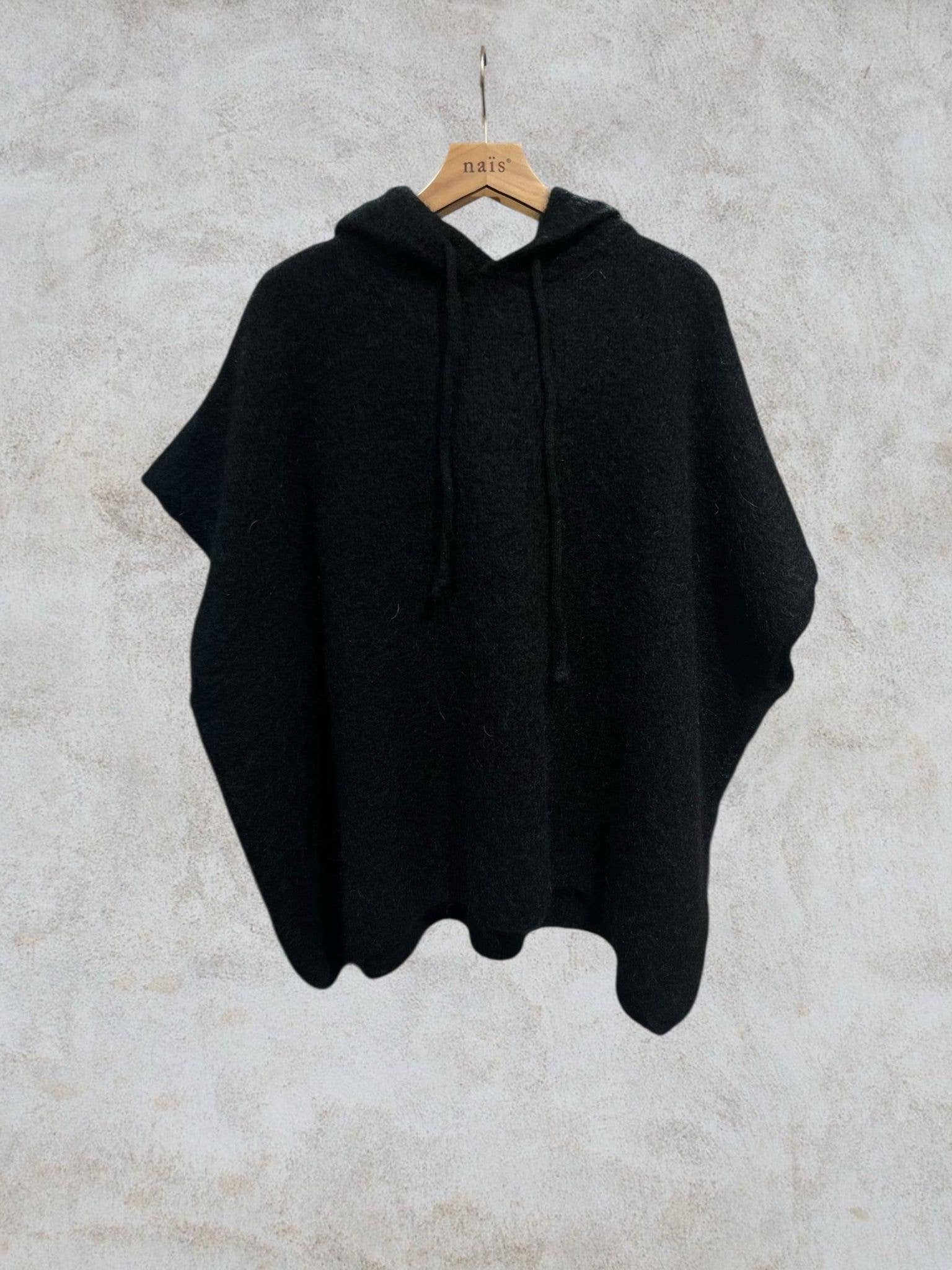 NAÏS PARIS - Wholesale Poncho - Women's - Mohair and wool hooded poncho sweater14