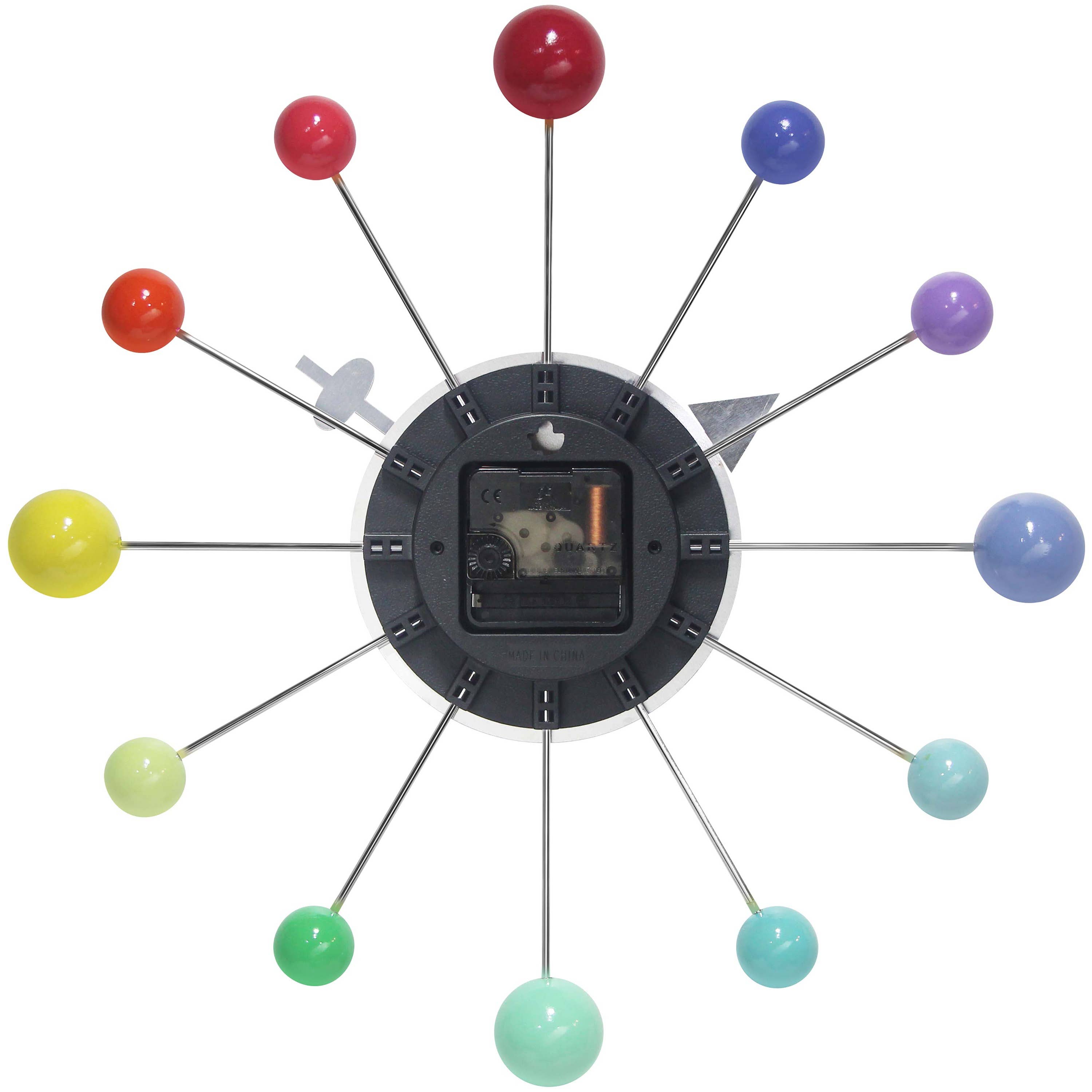 Infinity Instruments - Wholesale Wall Clock - Orb Spoke Rainbow Indoor Wall Clock 15 Inch2