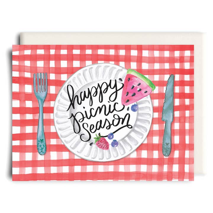 Feliz temporada de picnic | Tarjeta de felicitación de amistad para venta al por mayor de Inkwell Cards