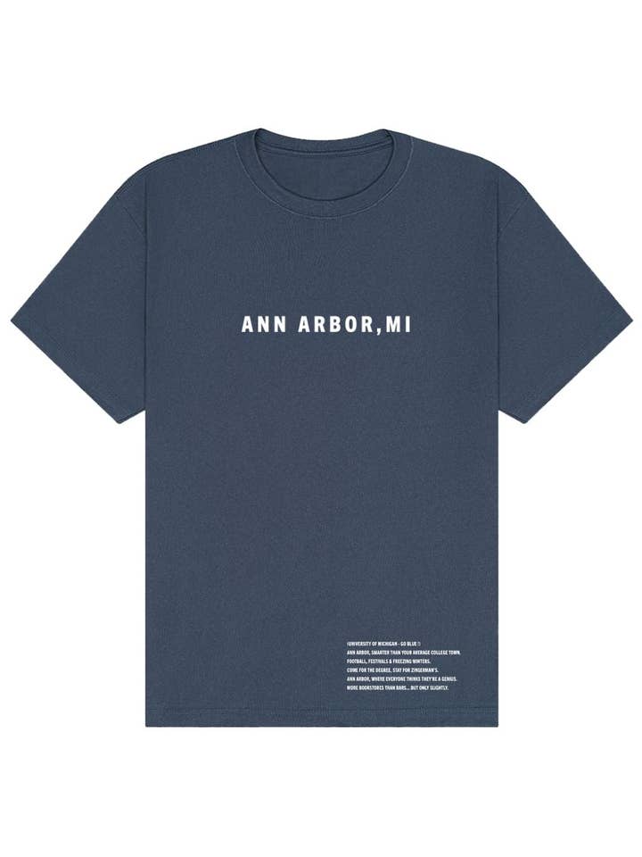 T-shirt surdimensionné Ann Arbor, MI – Plus intelligent que votre t-shirt moyen pour la vente par Tourist Tee Co.