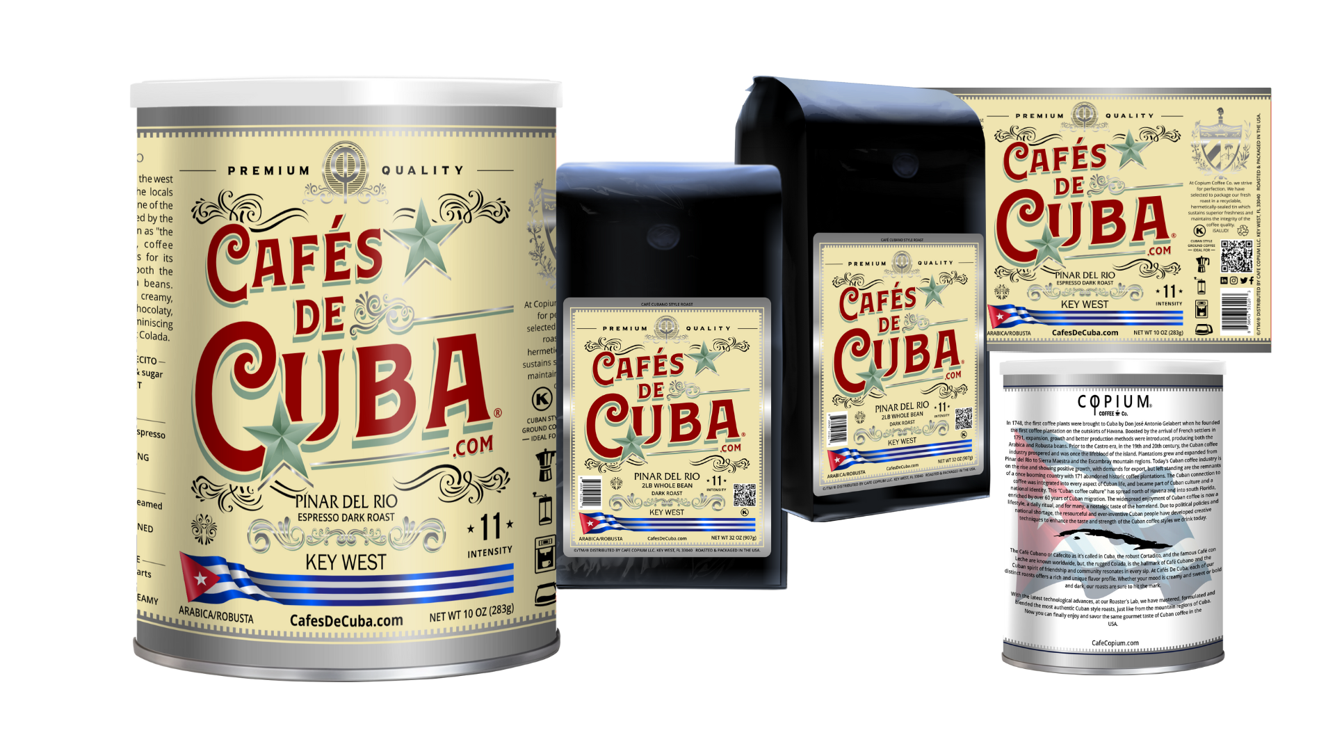 CafésDeCuba.com® - Vendita all'ingrosso Caffè macinato - PINAR DEL RIO - Caffè Arabica/Robusta - Intensità 11.1