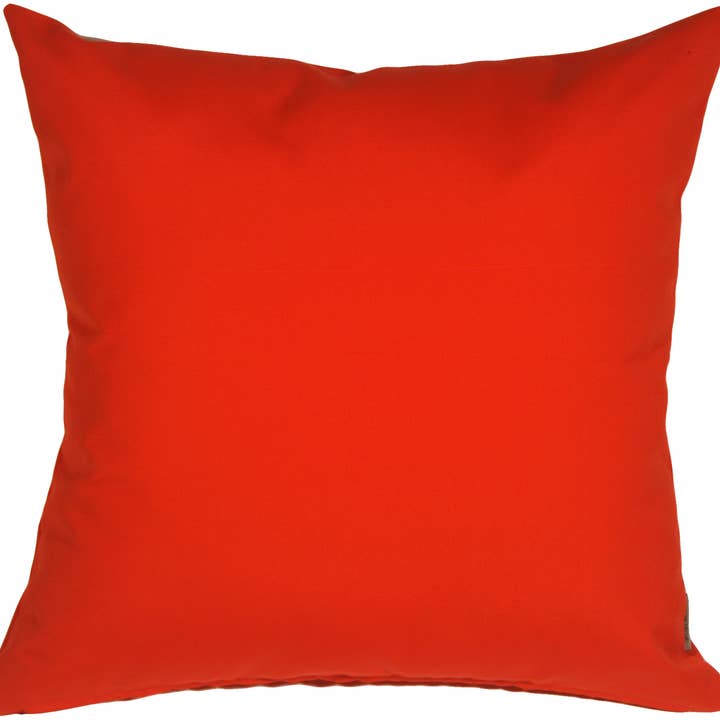 Sunbrella-Kissen mit Logo, 51 x 50,8 cm, Rot für den Großhandel von Pillow Decor