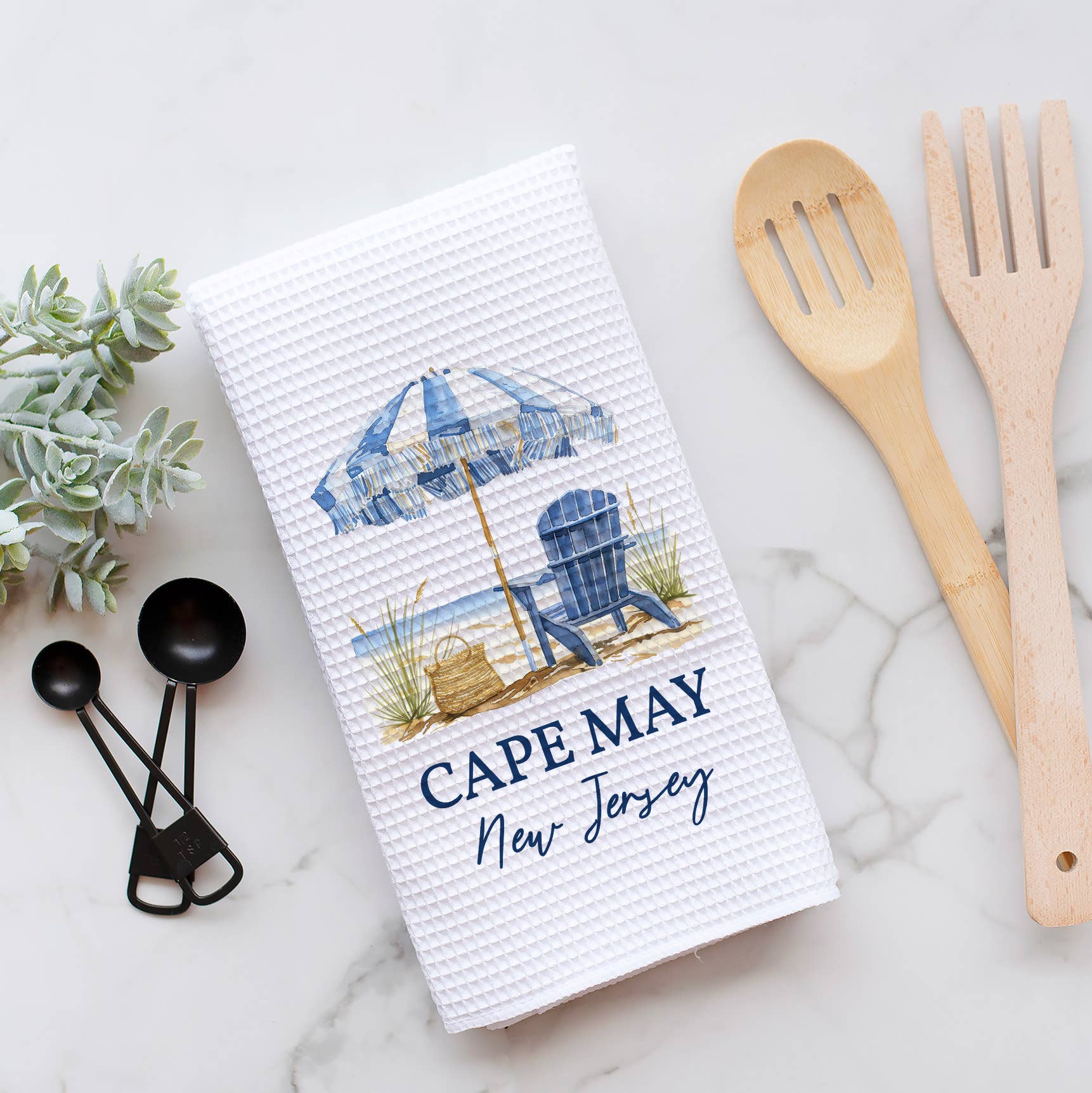 Canary Road - Vente Torchons - Serviette de plage parasol personnalisée, décor côtier personnalisable1