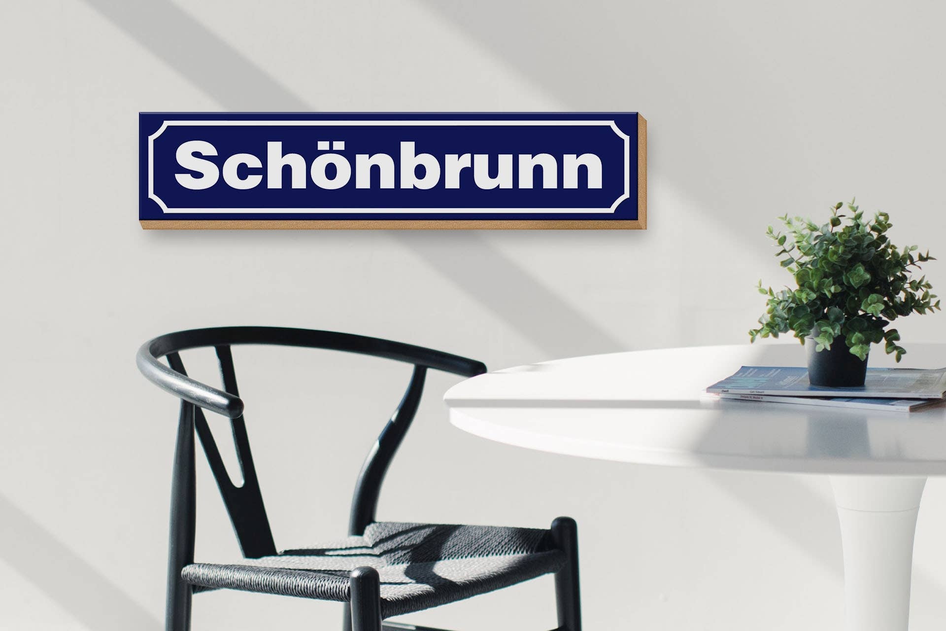 Femer - Wholesale Sign - Wooden sign notice 46x10cm Schönbrunn2