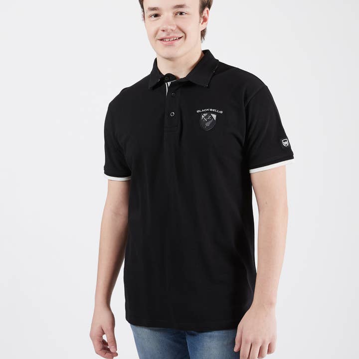 STADIUM EDITION NZ polo met korte mouwen voor wholesale door Black Wellis
