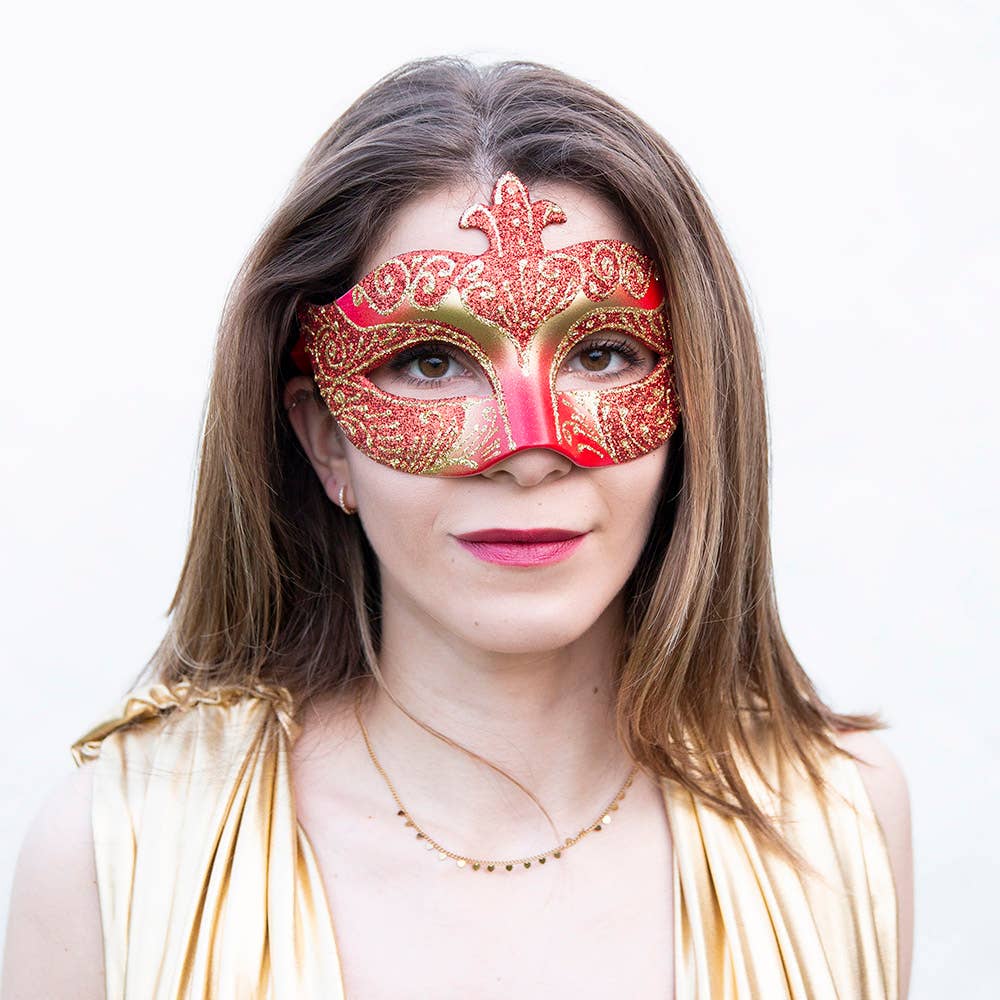 Regalmoda - Wholesale Costume - Unisex - Venetian mask - Colombina Brillantini2