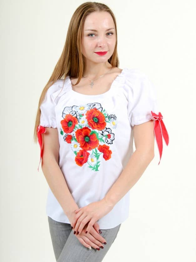 Breath Of The Summer Embroidered Blouse for wholesale by Galychanka