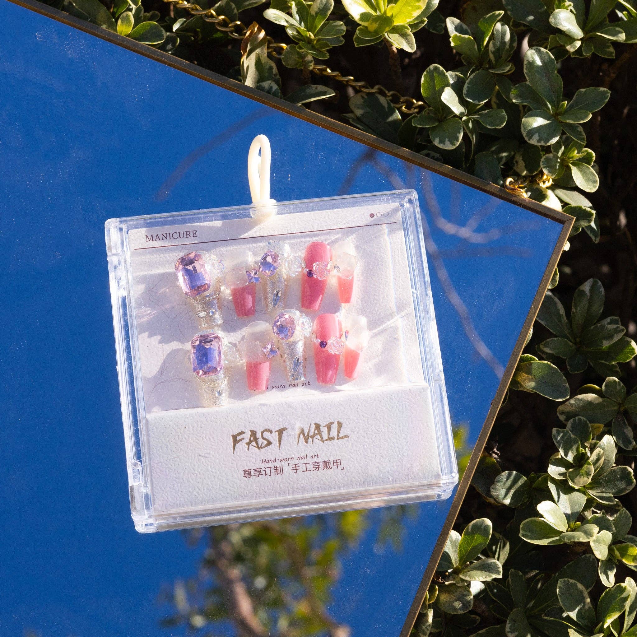 Bewaltz - Wholesale Press-on/fake nails - Nail Set Pink Diamonds