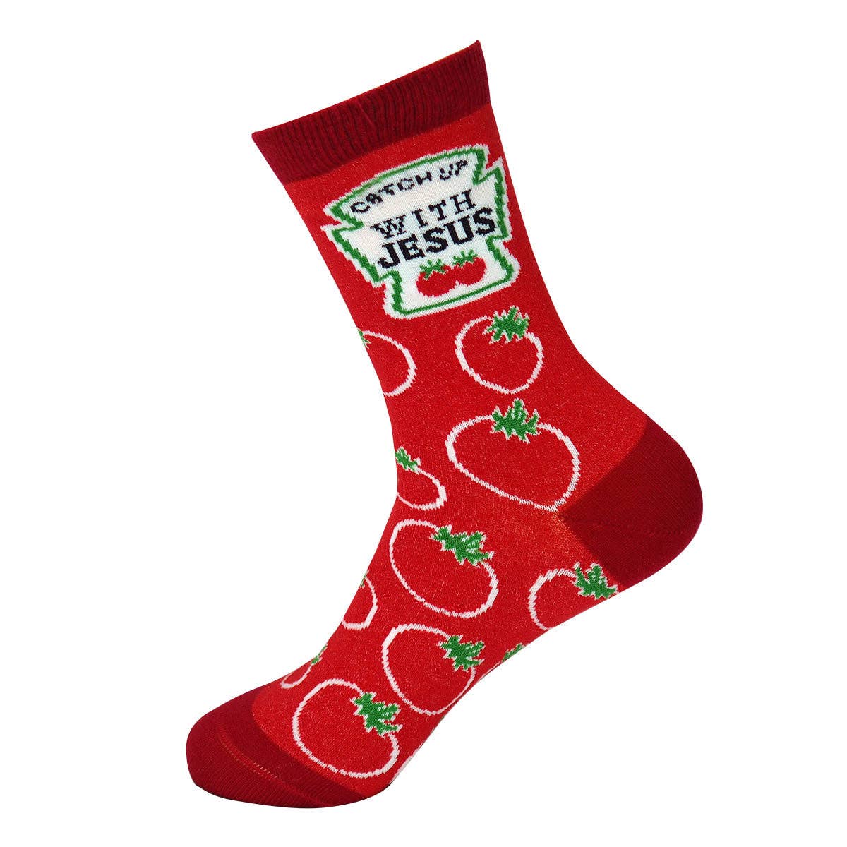 Red Kerusso Crew Socks Catch Up for wholesale on Faire3