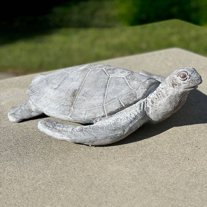 Galt International Company - Wholesale Outdoor Ornament/Decor - Sea Turtle Summer Garden Statue 8"H
