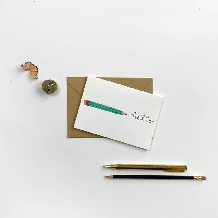 Hello from my pencil for wholesale by Sophie Kinns