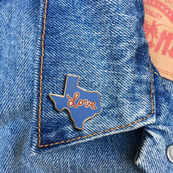 THE FOUND - Wholesale Lapel Pin/Button - Texas Love Pin1
