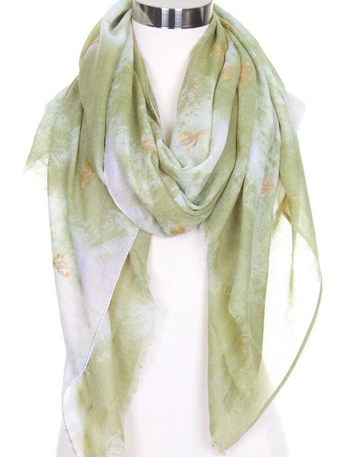 Glitter Cactus Oblong Spring Scarf for wholesale by Hana