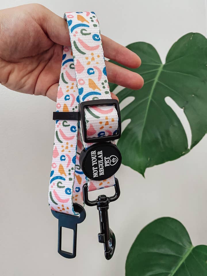 Tutti Frutti Adjustable Car Seatbelt for wholesale by Not Your Regular Pet