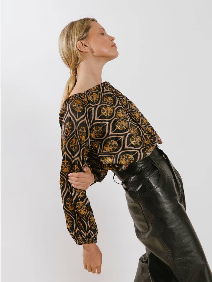 Asmee L/S Blouse for wholesale by RAGA