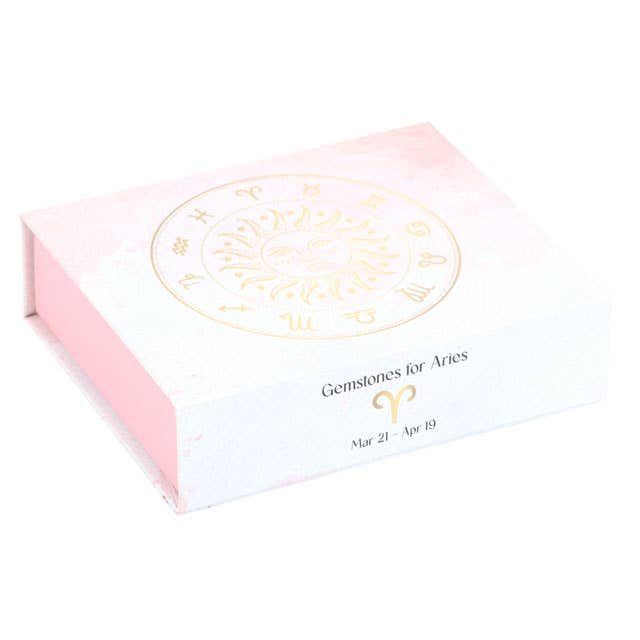 Something Different Wholesale – Engroshandel Spirituelle sten og krystaller – Aries stjernetegn krystal-tumblestonesæt3