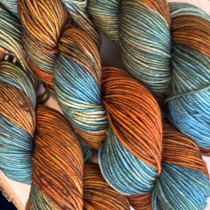 The Yarn Cabin DBA Purls & Pines Yarn - Wholesale Yarn - Desert Sunset Hand Dyed Yarn0